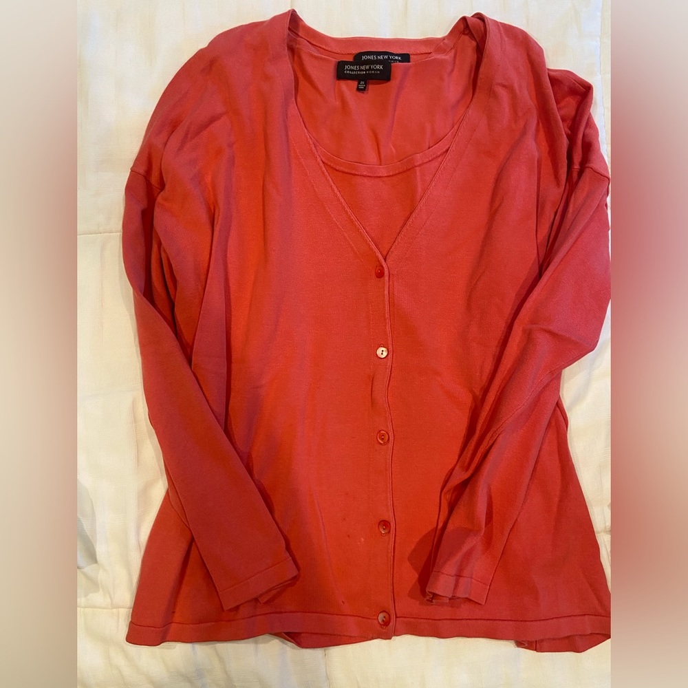 Jones New York layered long sleeve shirt